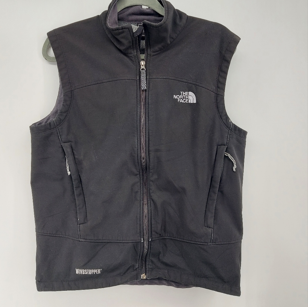 The North Face Fleece Lined Winstopper Vest Black Size Medium